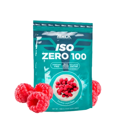 Tesla Iso Zero 100 Protein 1000g Himbeer-Joghurt Raspberry-Yoghurt